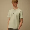 1020 Jersey kortärmad T-shirt med broderi