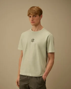 1020 Jersey kortärmad T-shirt med broderi