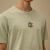 1020 Jersey kortärmad T-shirt med broderi