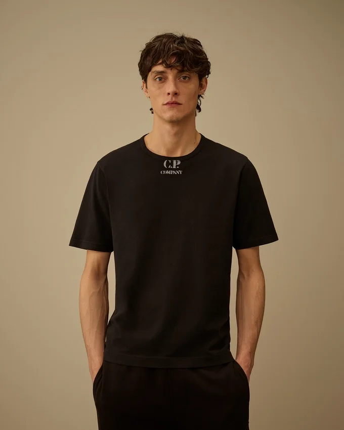 1020 Jersey kortärmad T-shirt med logotyp