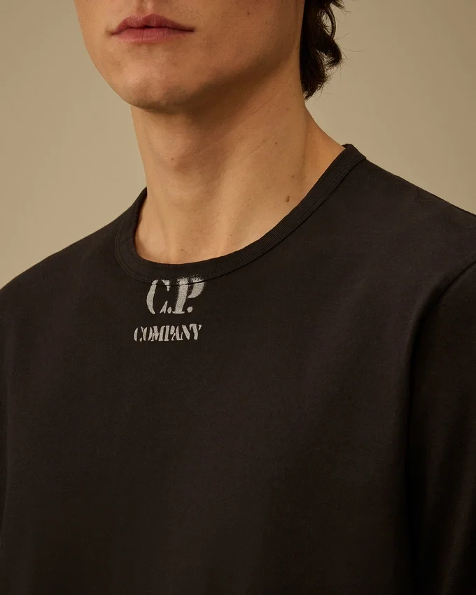 1020 Jersey kortärmad T-shirt med logotyp