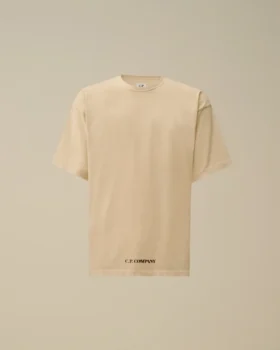 1020 Jersey kortärmad T-shirt med stenciltryck