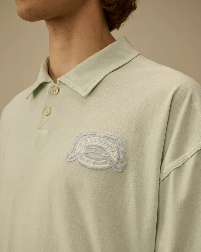 20/1 Jersey kortärmad boxig logopolo