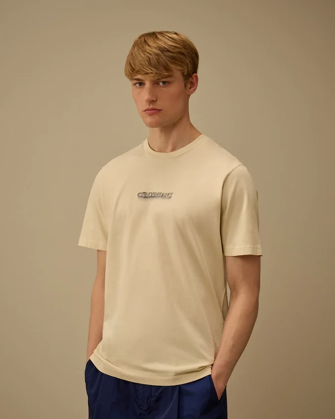 24/1 Jersey-skjorta med korta ärmar och logotyp