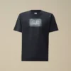 24/1 jersey-skjorta med korta ärmar och logotypetikett