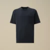 24/1 kortärmad T-shirt i pigmentfärgad piqué