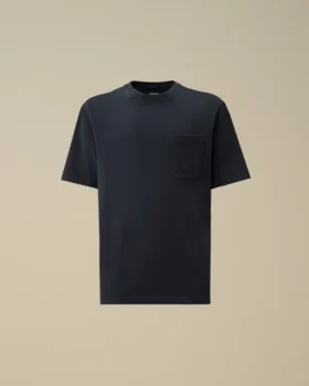 24/1 kortärmad T-shirt i pigmentfärgad piqué