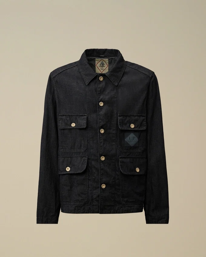 3/1-denimfältjacka