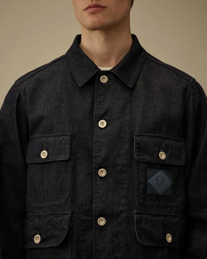 3/1-denimfältjacka