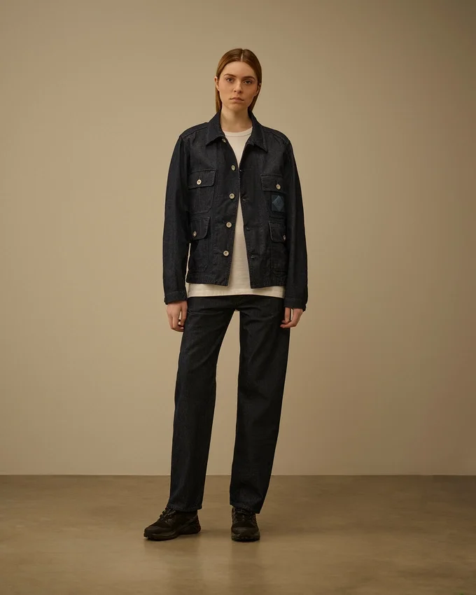3/1-denimfältjacka