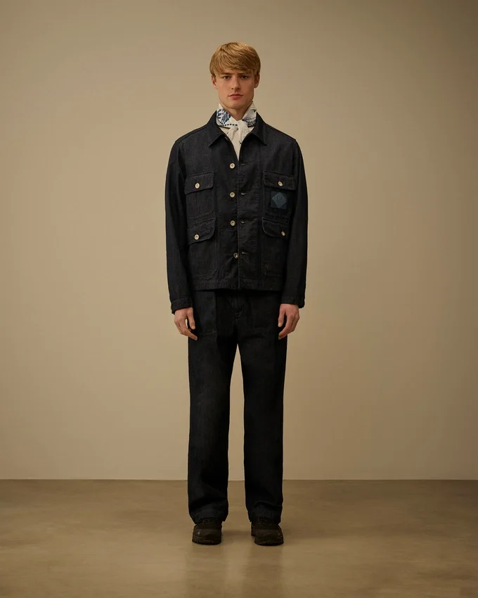 3/1-denimfältjacka