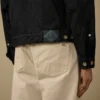 3/1-denimjacka med dragkedja