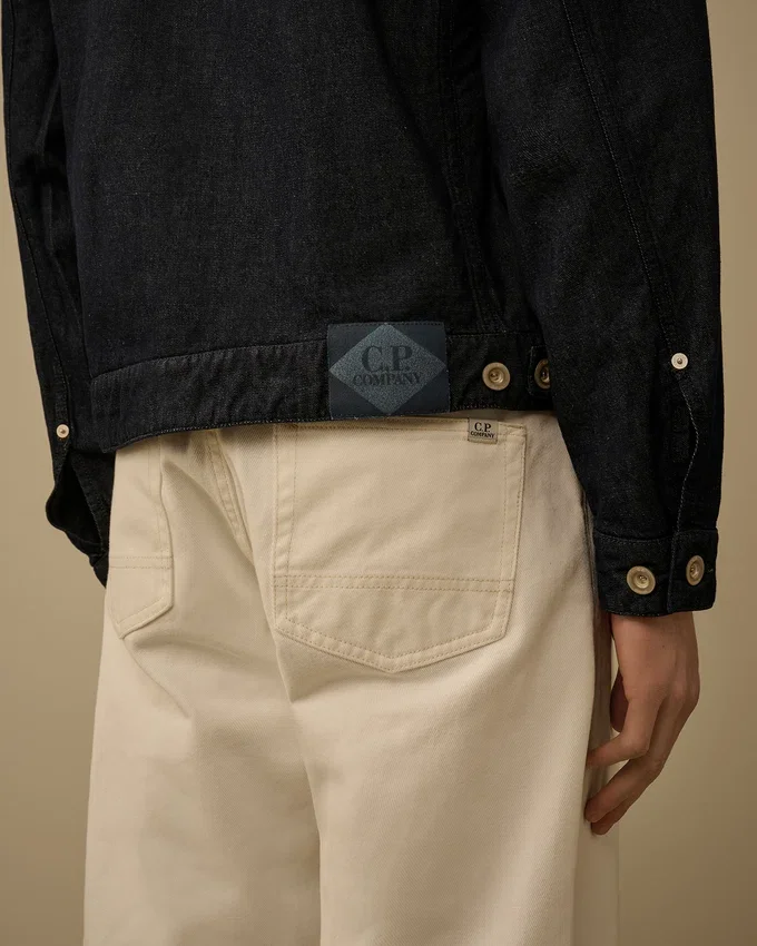 3/1-denimjacka med dragkedja