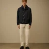 3/1-denimjacka med dragkedja