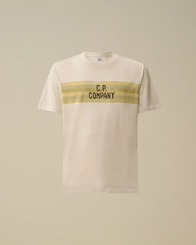 30/1 Jersey kortärmad randig T-shirt