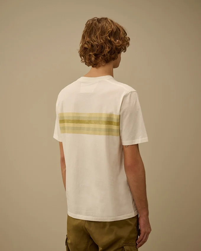 30/1 Jersey kortärmad randig T-shirt