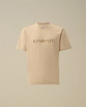30/1 Jersey kortärmad T-shirt med logotyp på bröstet