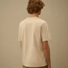 30/1 Jersey kortärmad T-shirt med logotyp på bröstet