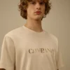 30/1 Jersey kortärmad T-shirt med logotyp på bröstet