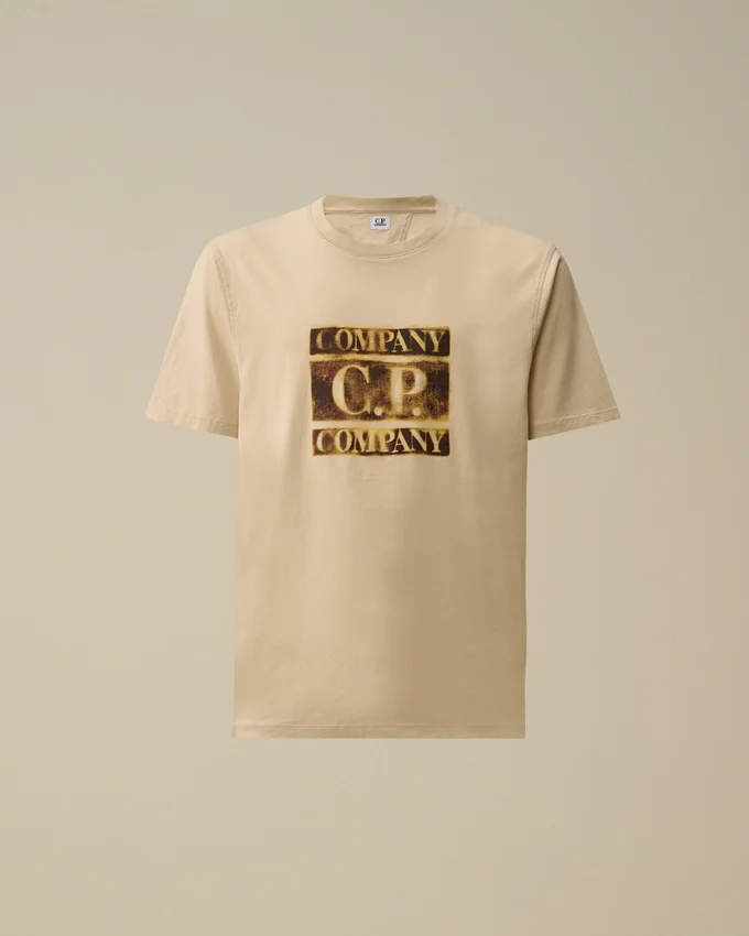 30/1 Jersey-skjorta med korta ärmar och blekt logo