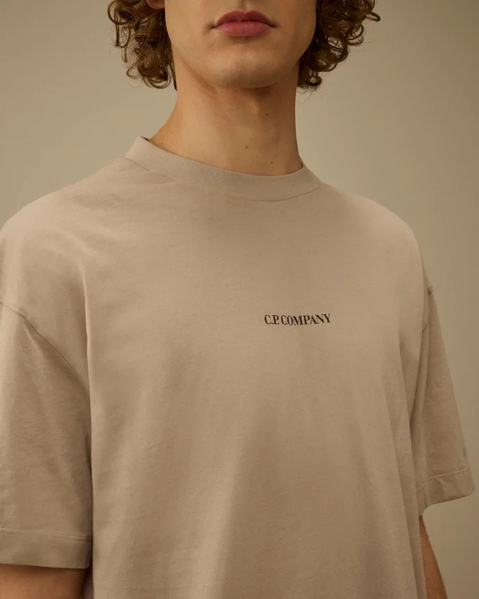 30/1 Jersey-skjorta med korta ärmar och logotyp