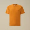 30/1 jersey-skjorta med korta ärmar och logotyp-patch