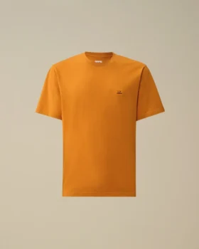 30/1 jersey-skjorta med korta ärmar och logotyp-patch