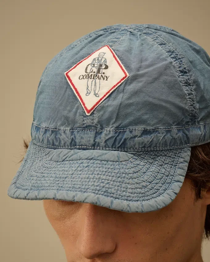 50 Fili Indigo-blekt keps