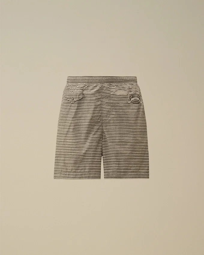 Badshorts i tryckt Flatt Nylon
