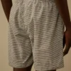 Badshorts i tryckt Flatt Nylon
