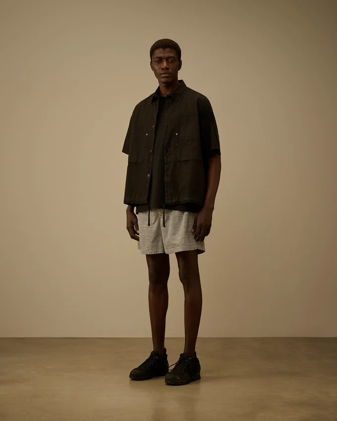 Badshorts i tryckt Flatt Nylon