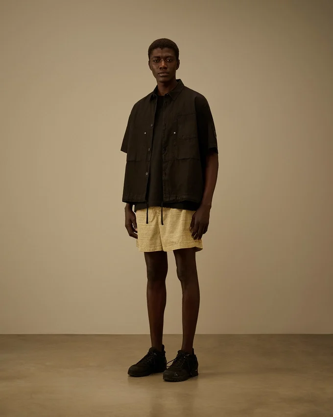 Badshorts i tryckt Flatt Nylon