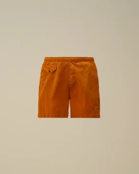 Badshorts med broderad Eco-Chrome R-logotyp