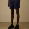 Badshorts med broderad Eco-Chrome R-logotyp