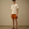 Badshorts med broderad Eco-Chrome R-logotyp