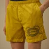 Badshorts med broderat Eco-Chrome-R-motiv
