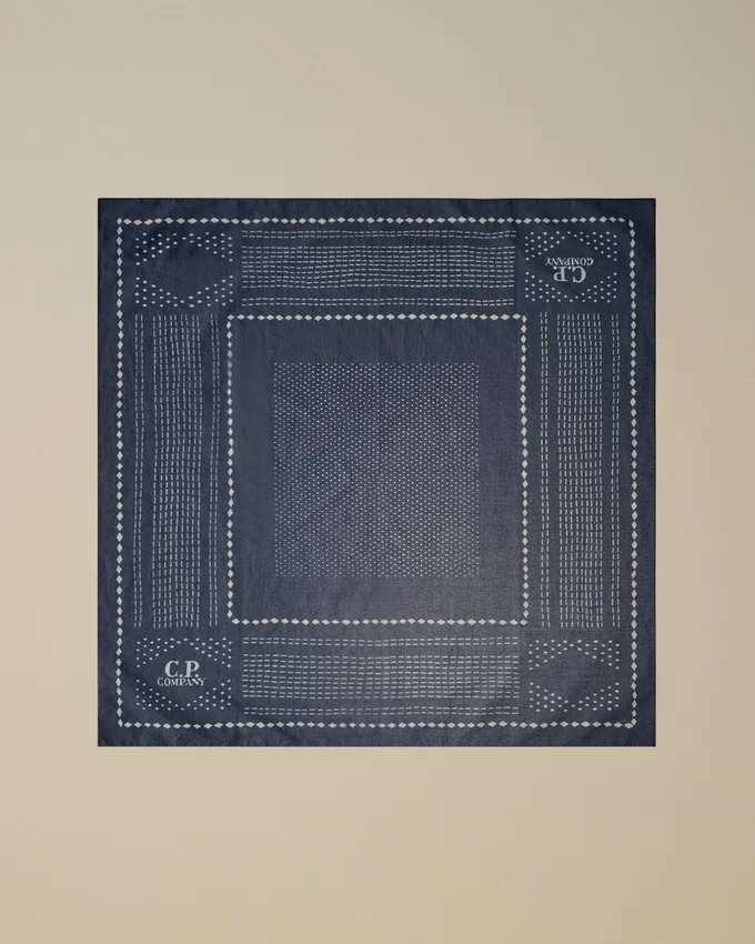 Bandana i tryckt muslin med logotyp