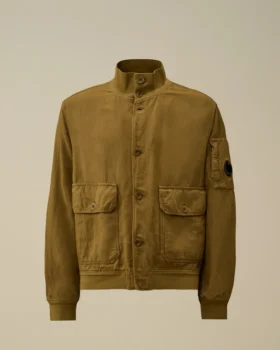 Bomberjacka i brutet twill Lens