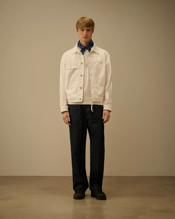 Bull Denim-jacka med dragkedja