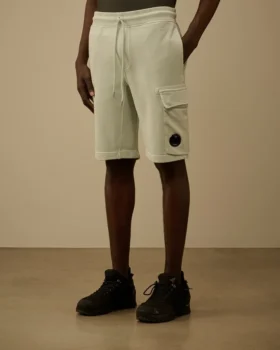 Cargoshorts i diagonal bomullsfleece
