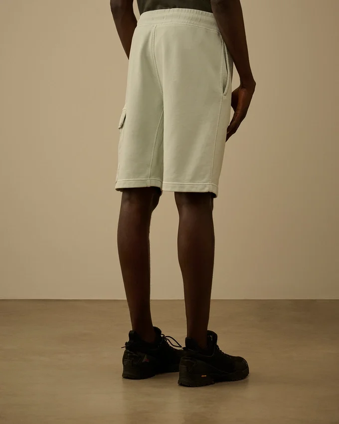 Cargoshorts i diagonal bomullsfleece
