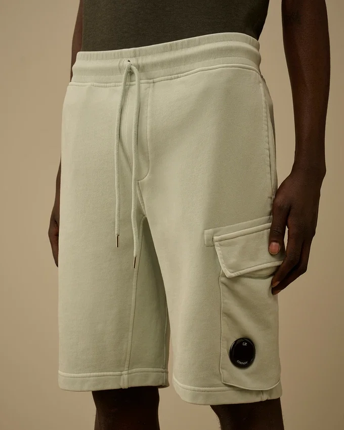 Cargoshorts i diagonal bomullsfleece