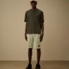 Cargoshorts i diagonal bomullsfleece
