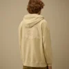 Diagonal fleece-Sweatshirt med huva och boxig passform