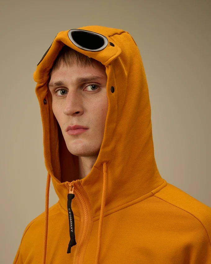 Diagonal Raised Fleece Goggle-Sweatshirt