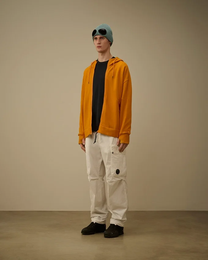 Diagonal Raised Fleece Goggle-Sweatshirt