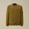 Diagonal Raised Fleece-Sweatshirt med rund hals och Lens-glasögon