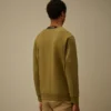 Diagonal Raised Fleece-Sweatshirt med rund hals och Lens-glasögon