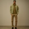 Diagonal Raised Fleece-Sweatshirt med rund hals och Lens-glasögon