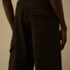 Diagonala, upphöjda fleece-cargoshorts
